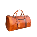 Patina Style Leather Weekender | Premium Cowhide Duffel