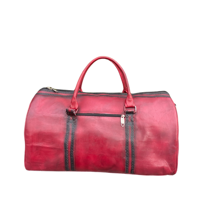 Crust Patina Leather Duffel Bag | Vintage Travel Bag