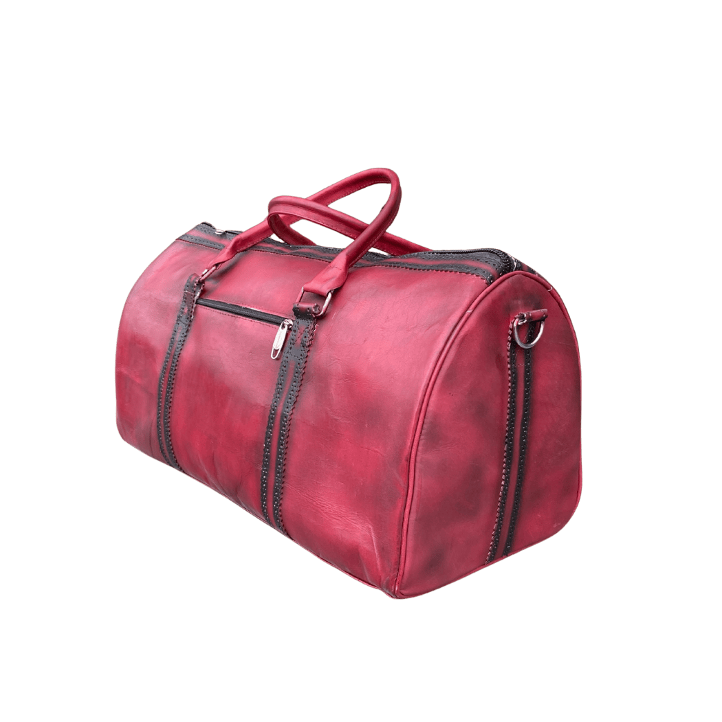 Crust Patina Leather Duffel Bag | Vintage Travel Bag