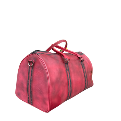 Crust Patina Leather Duffel Bag | Vintage Travel Bag