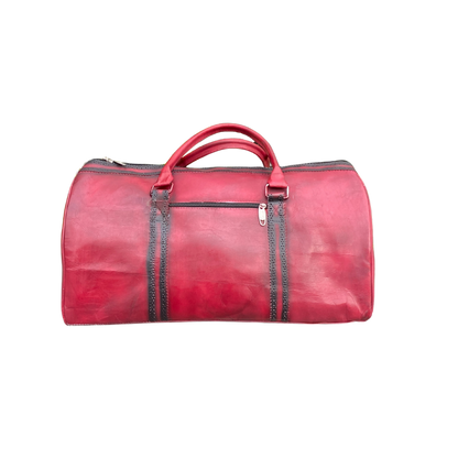 Crust Patina Leather Duffel Bag | Vintage Travel Bag