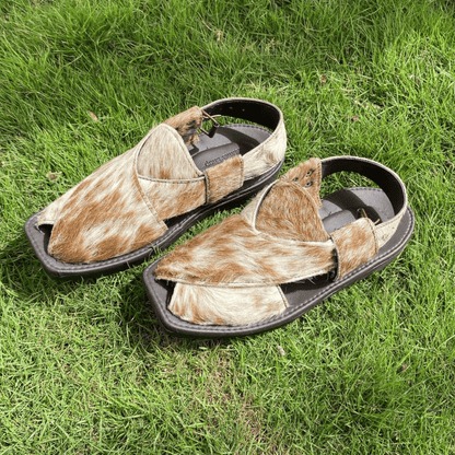 Charsadda Peshawari Chappal | Handmade Hair-On Cowhide