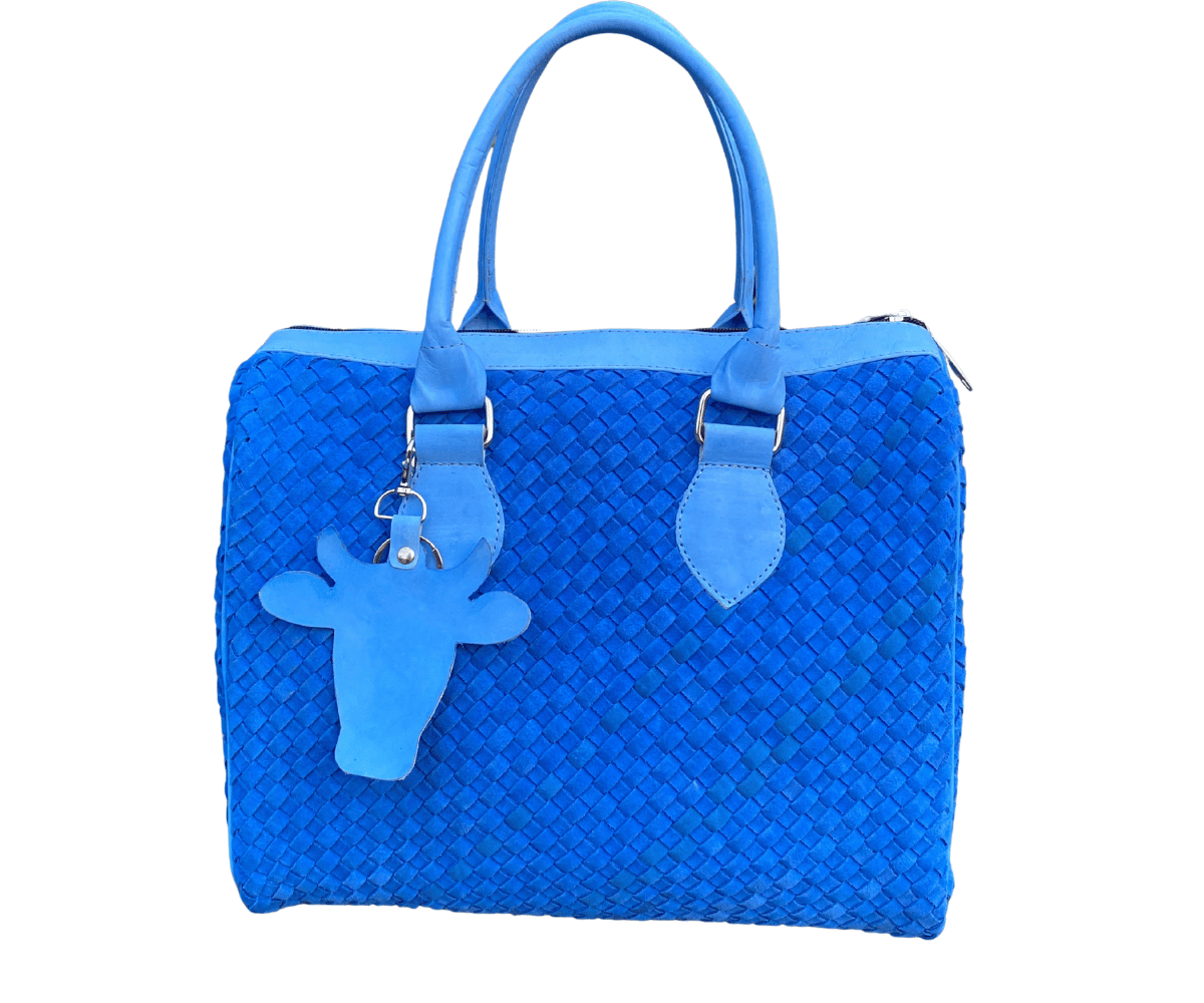 Handwoven Sheep Leather Ladies Handbag