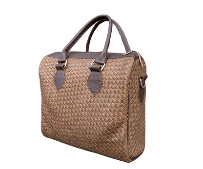The Verona – Handwoven Cowhide Leather Tote Bag