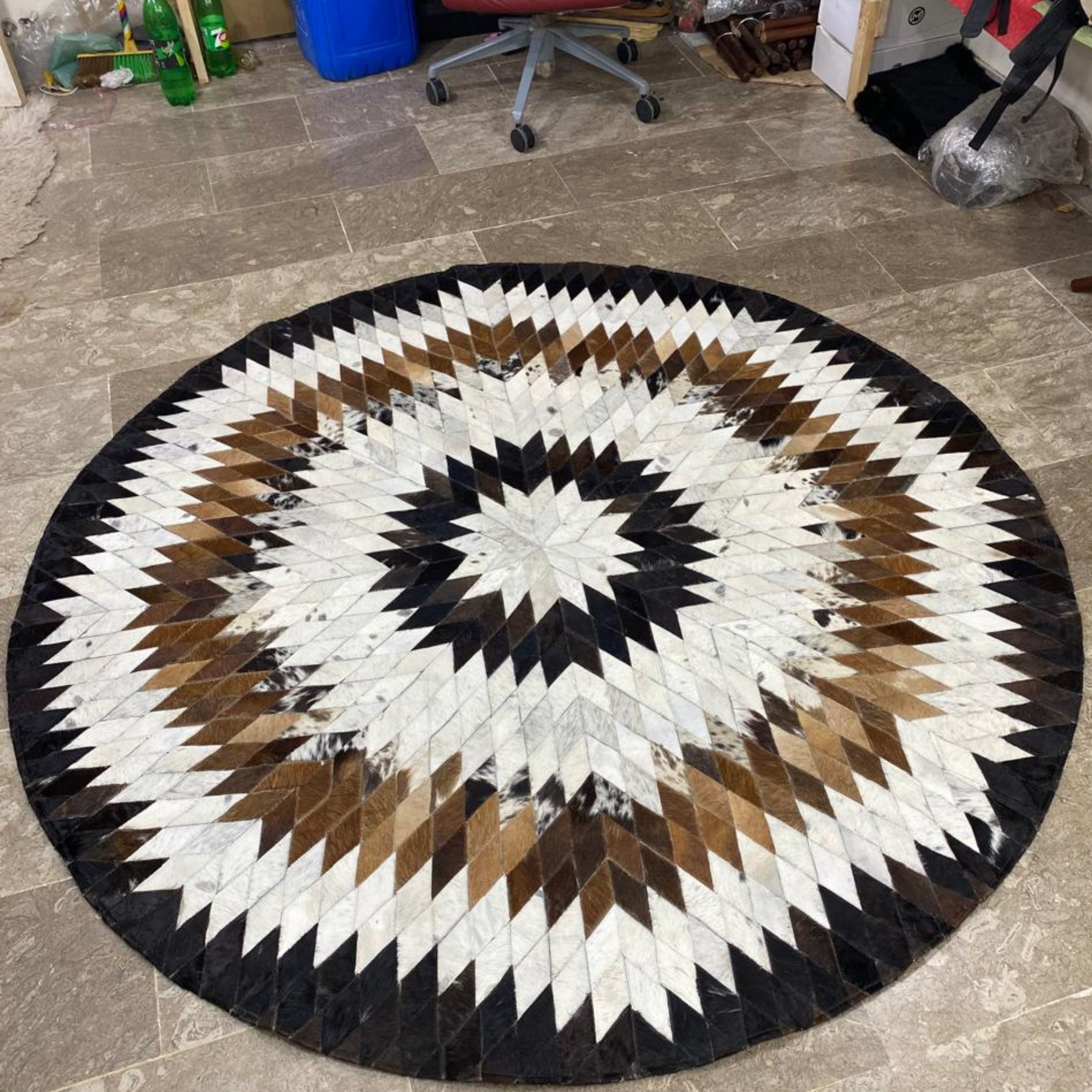 Cow Skin Patch Work Rugs