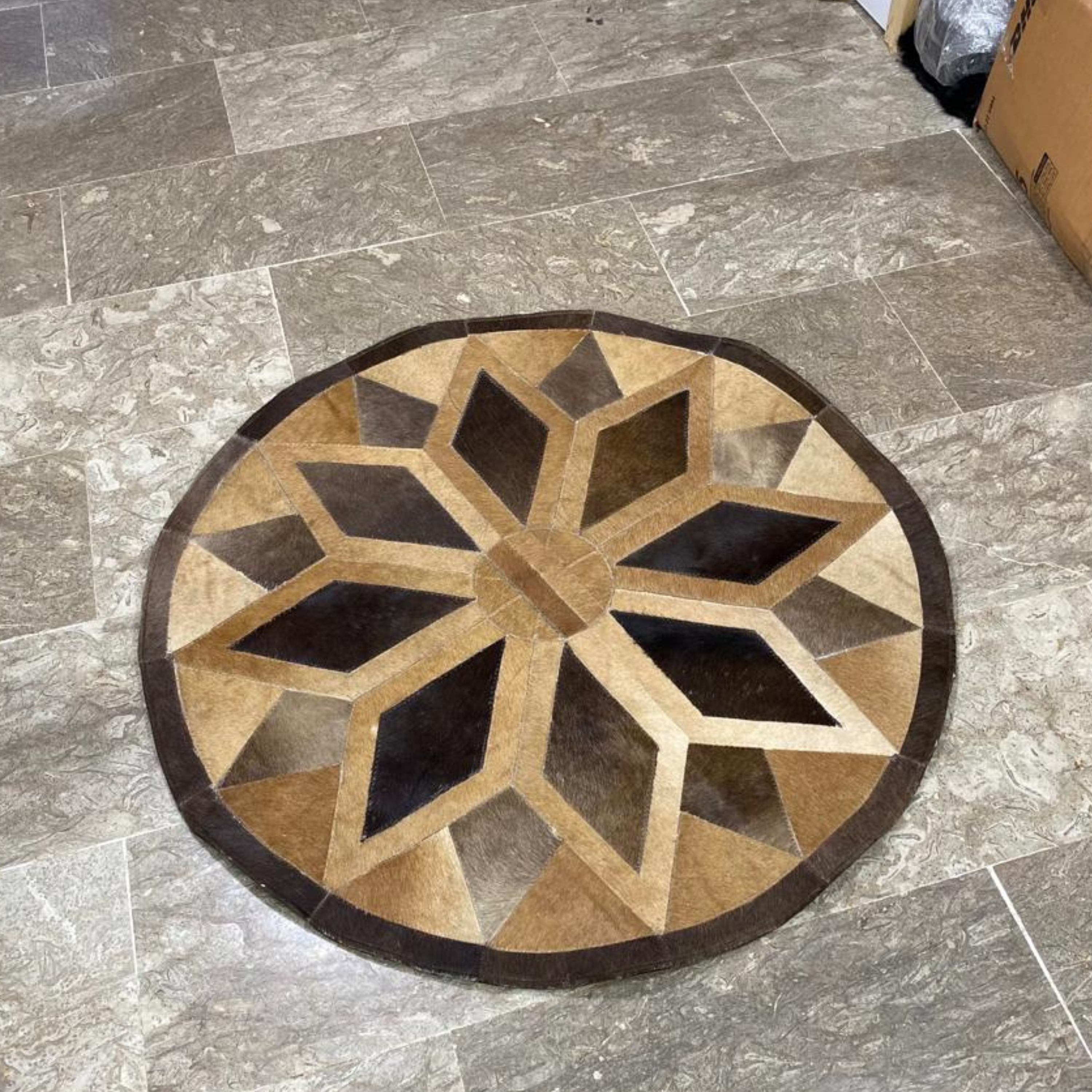 Cow Skin Patch Work Rugs