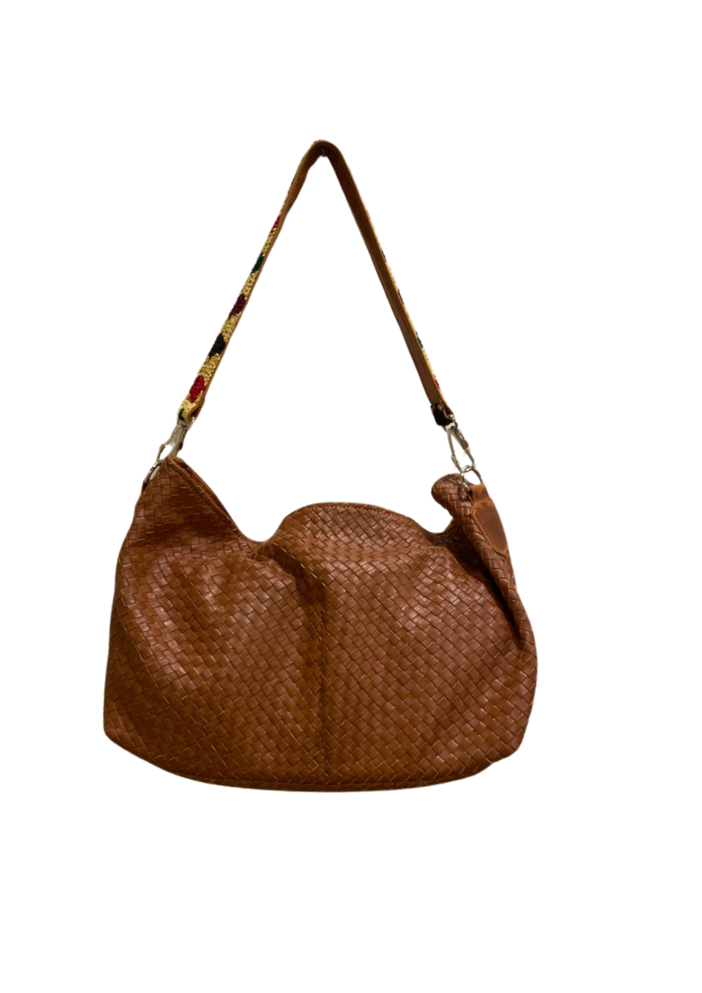 hand Woven Leather Tote ( handmade )