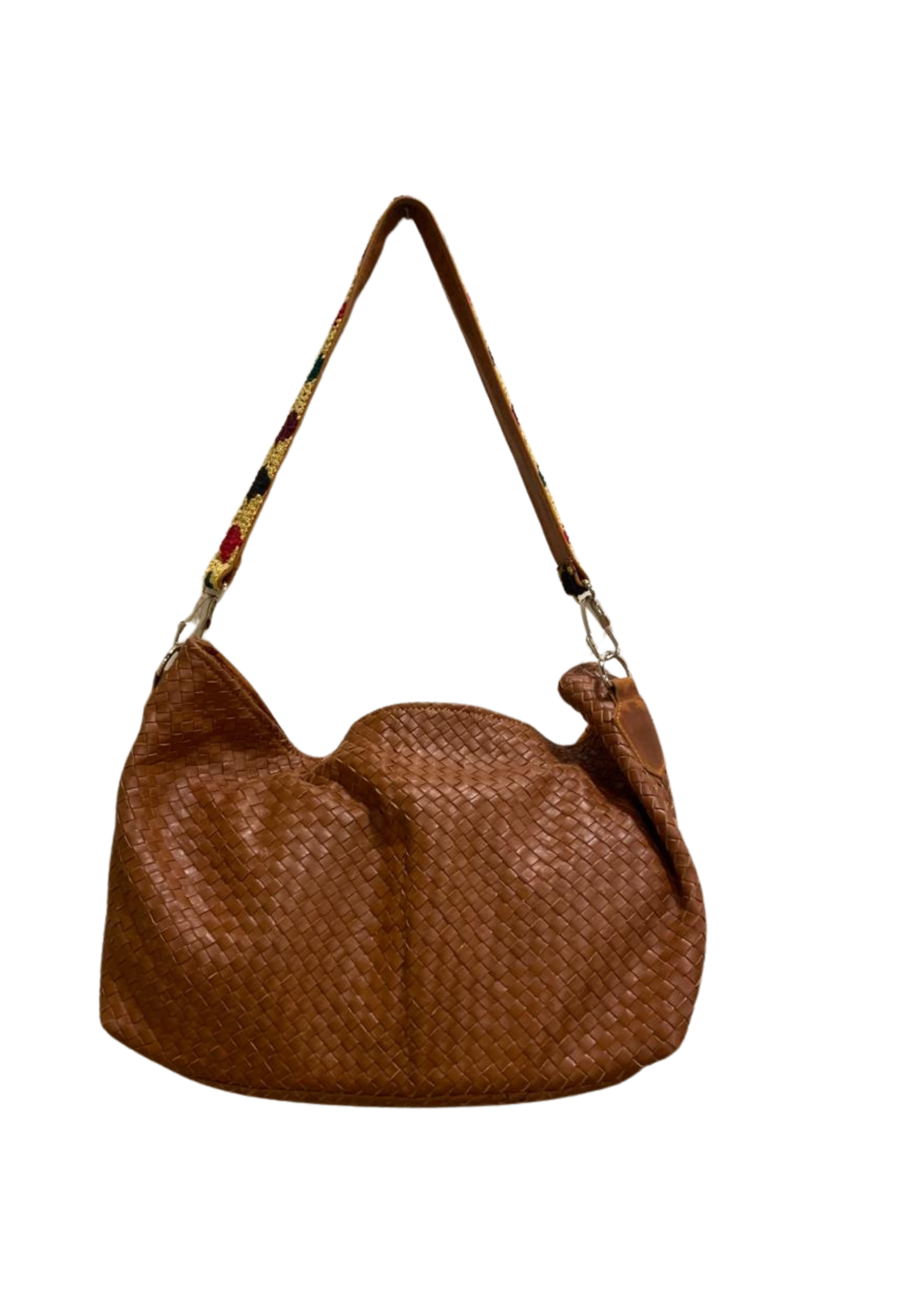 hand Woven Leather Tote ( handmade )