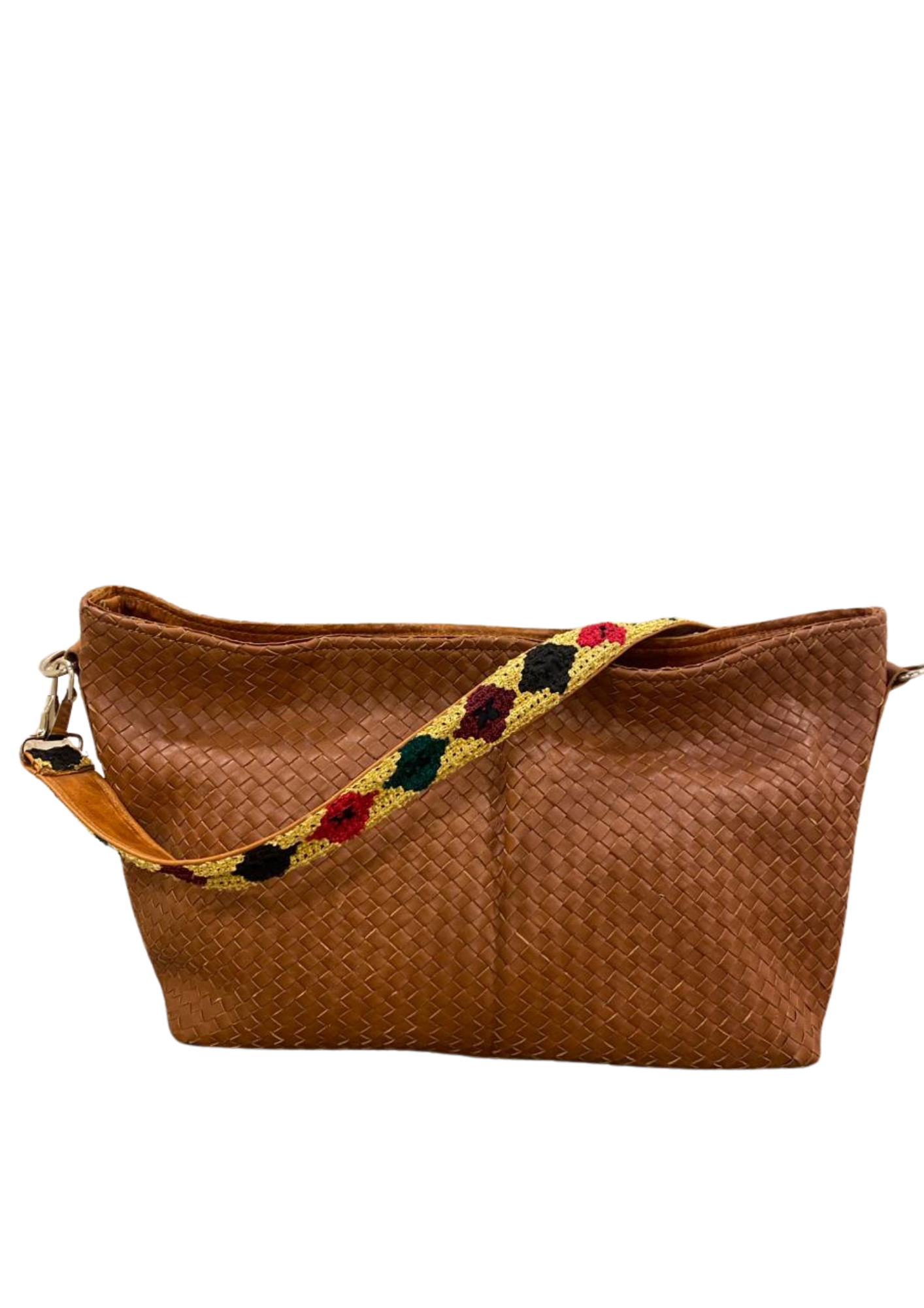 hand Woven Leather Tote ( handmade )