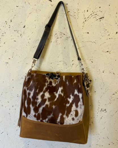 Cowhide Tote Bag Pony Skin Crossbody