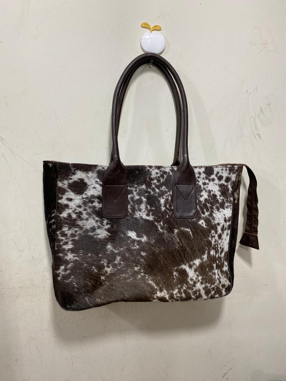 Brume – Brown & White Cowhide Tote
