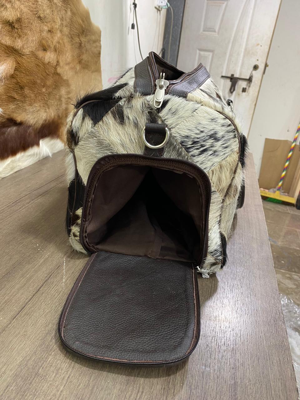 Mosaïque – Cowhide Patchwork Duffel Bag