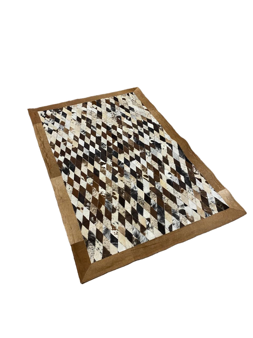 Premium Cowhide Patchwork Rug
