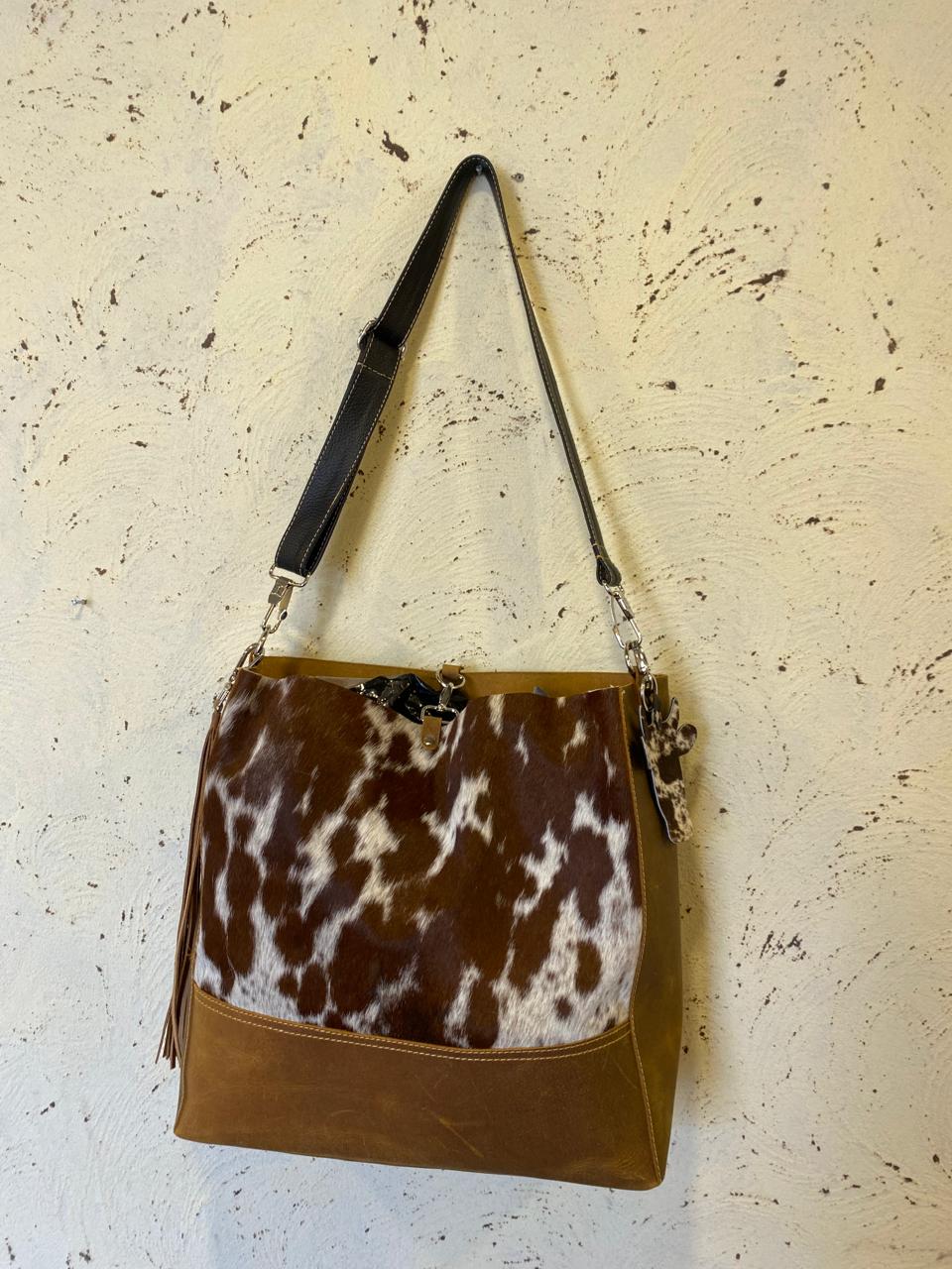 Cowhide Tote Bag Pony Skin Crossbody