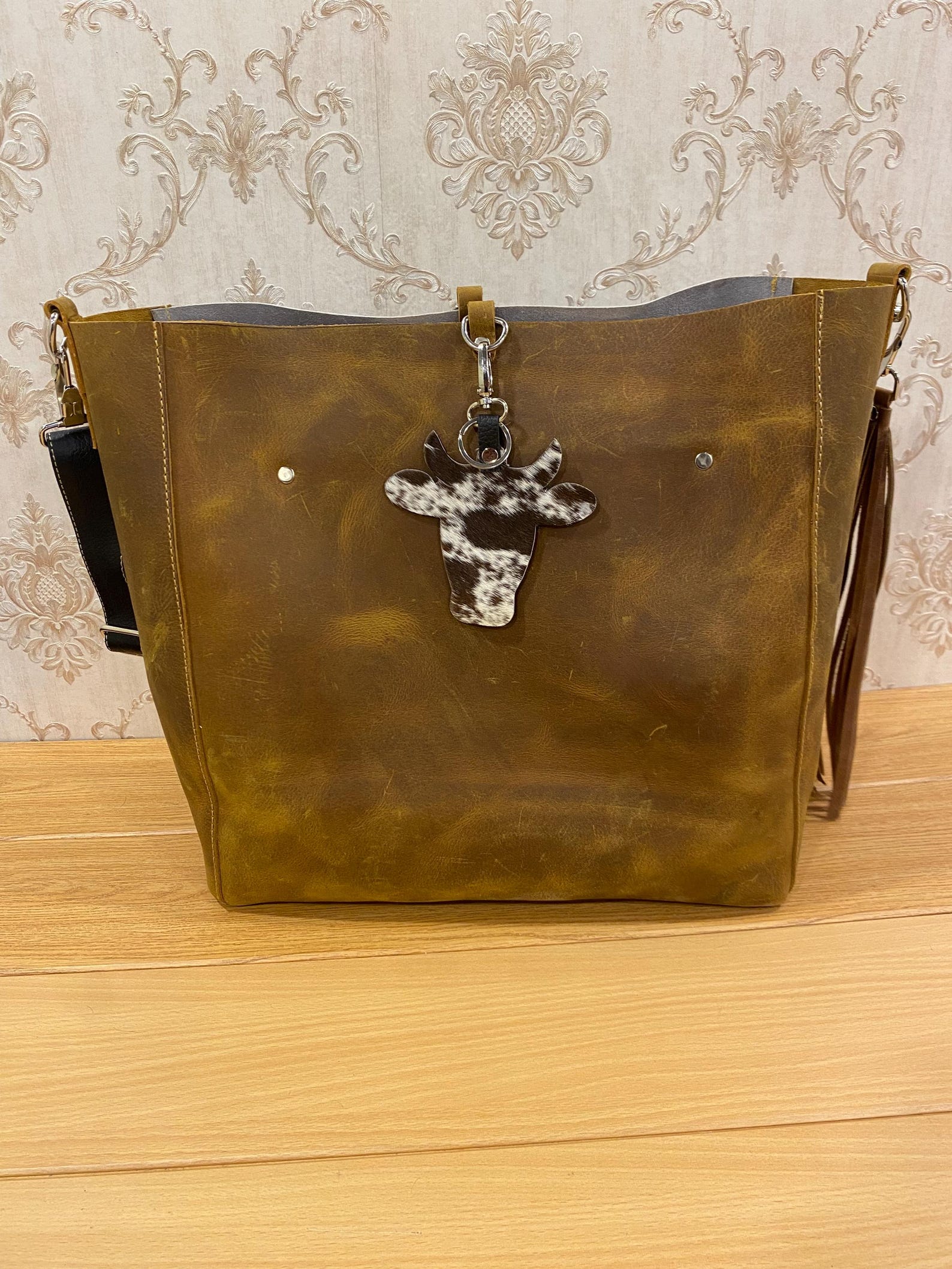 Cowhide Tote Bag Pony Skin Crossbody
