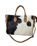 Cowhide Tote Leather Handbag – Pony Hair
