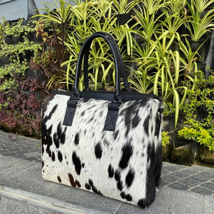 Handmade Cowhide Tote Bag | Hair-On Hide Purse
