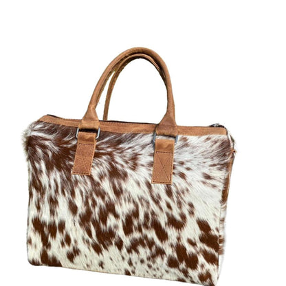 Cowhide Tote Bag | Hair-on Leather Shoulder Purse