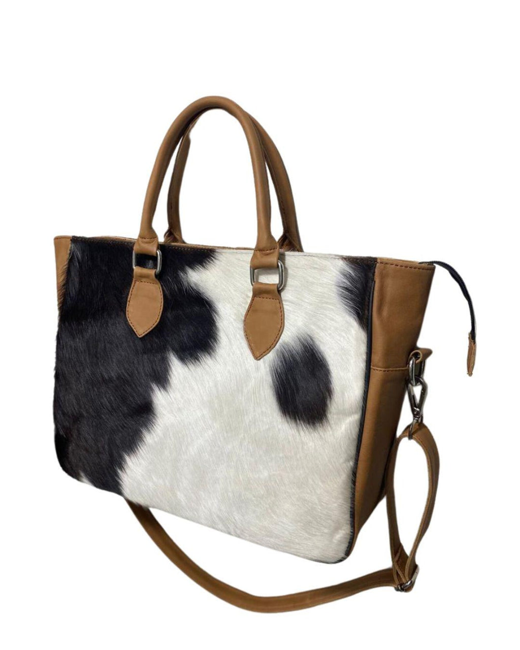 Cowhide Tote Leather Handbag – Pony Hair