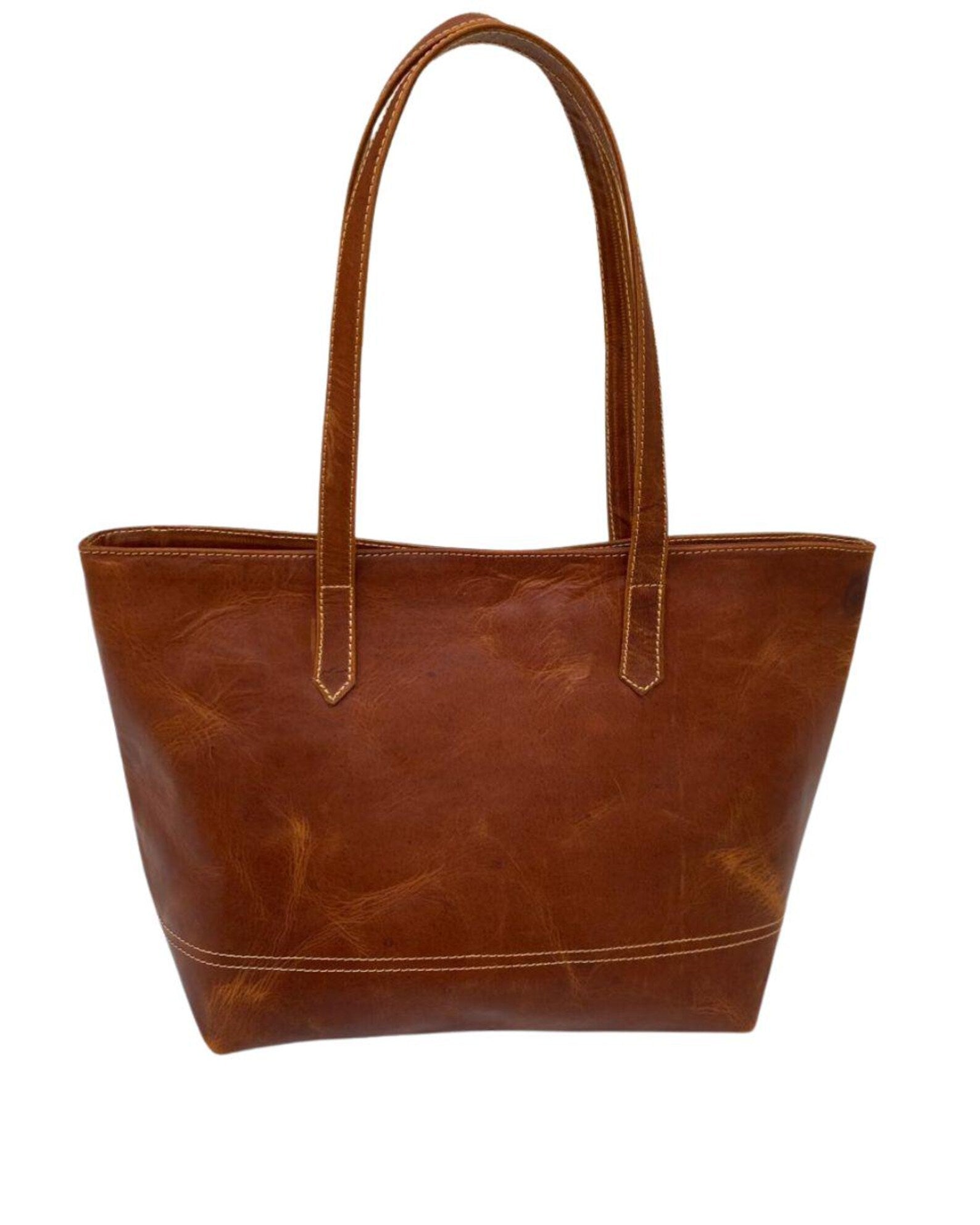 Leather Tote Bag Crazy Horse