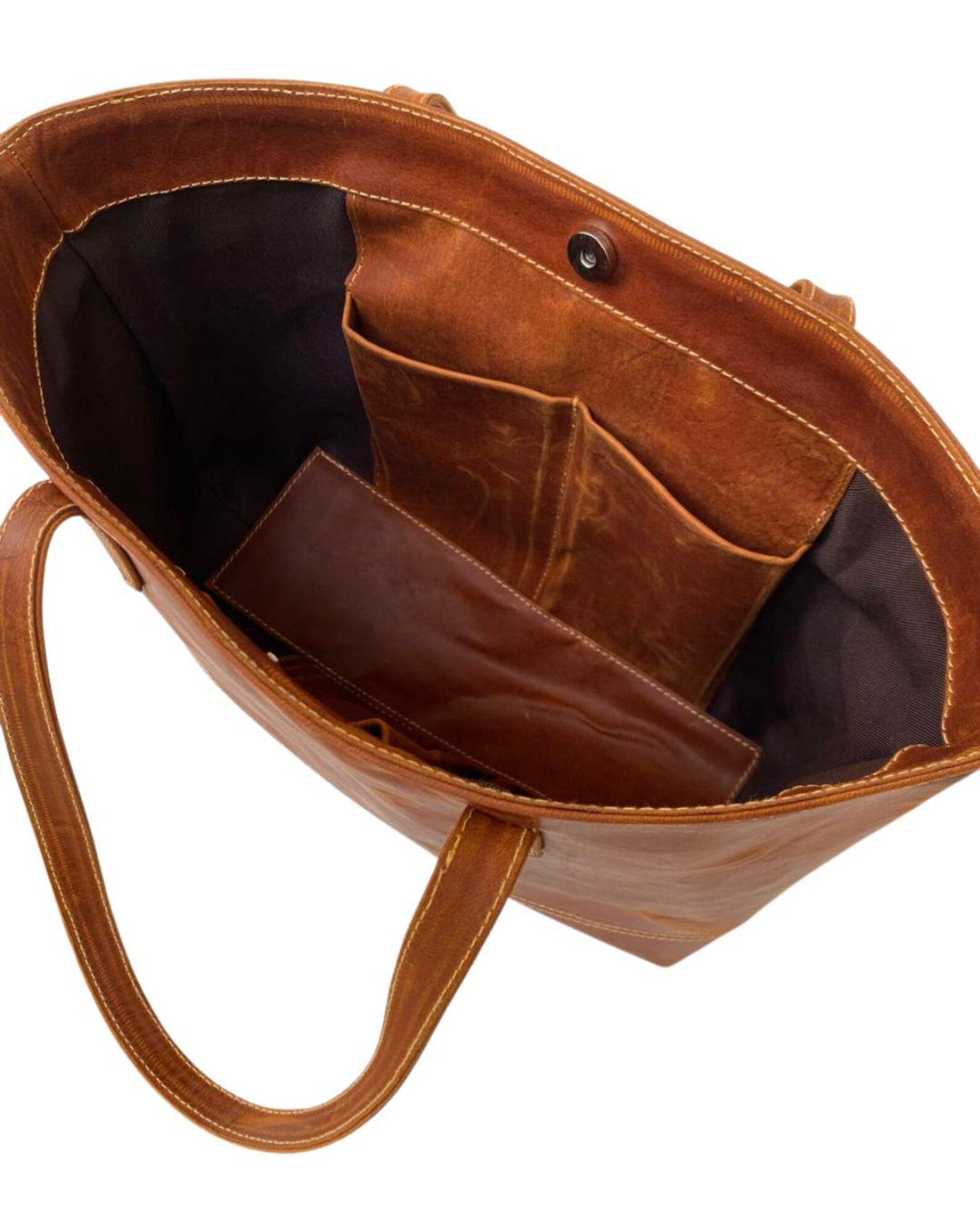 Leather Tote Bag Crazy Horse