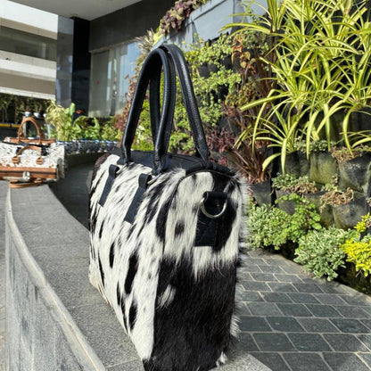Handmade Cowhide Tote Bag | Hair-On Hide Purse