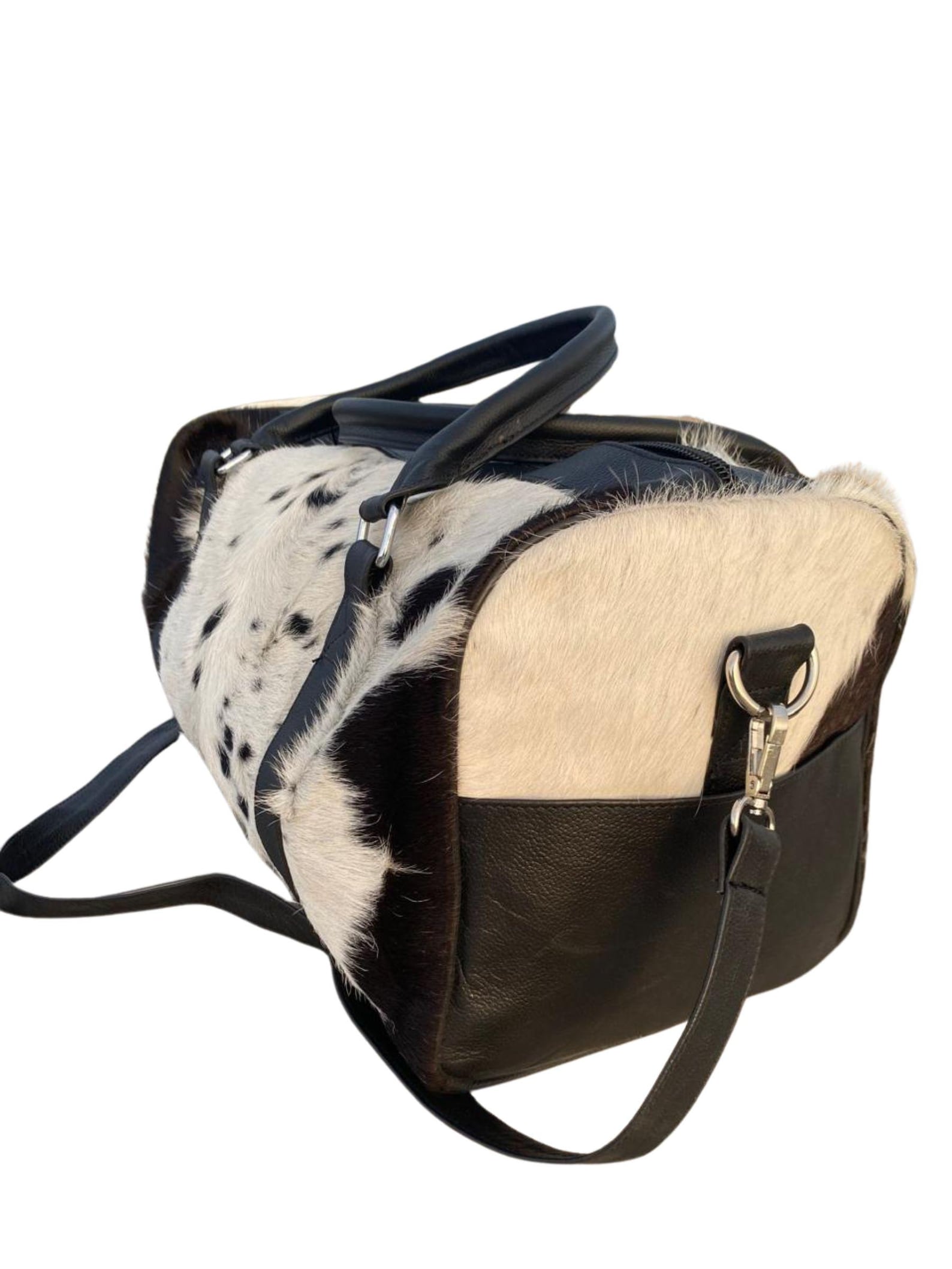 Cowhide Leather Duffel Bag – Pony Hair
